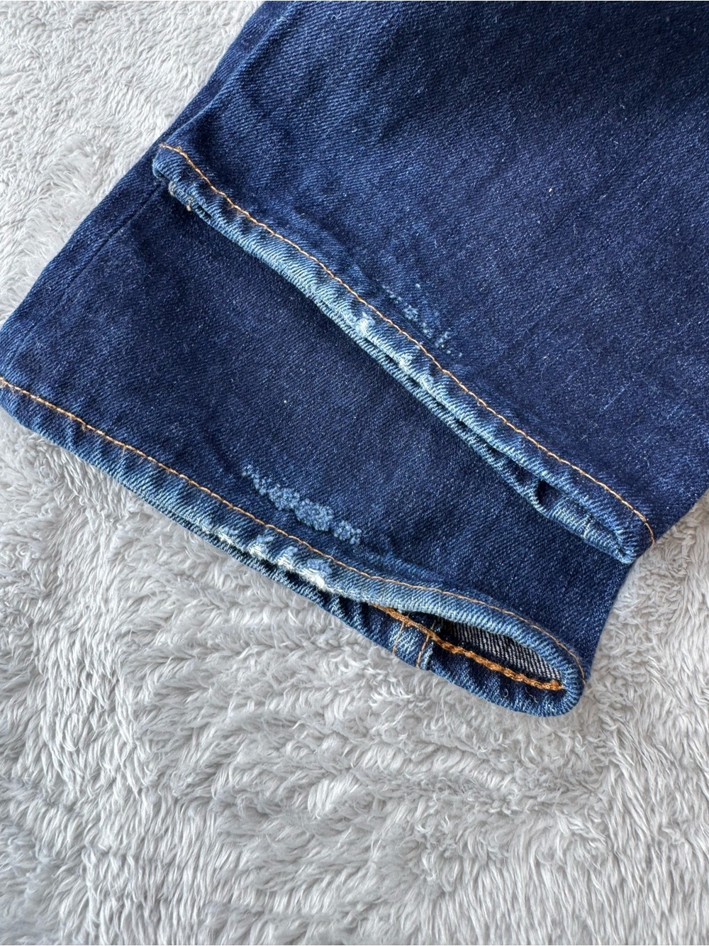 Brave Star USA Made Selvage Denim Jeans 34 Dark Wash Button Fly - Picture 10 of 15